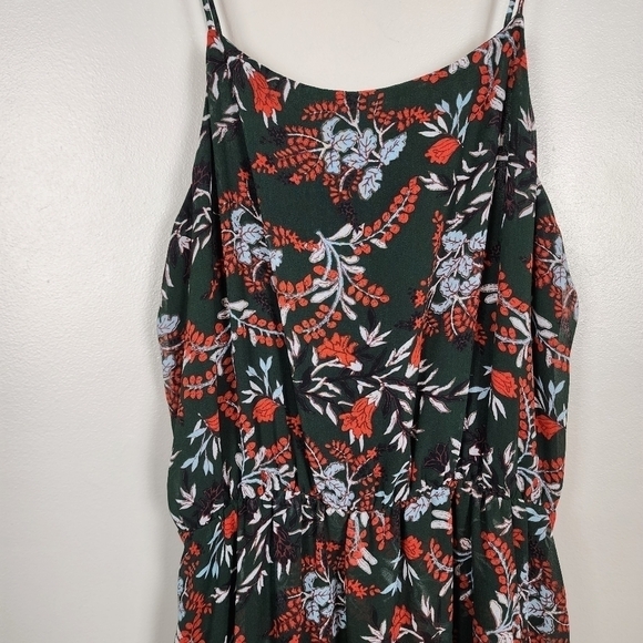 Maje revia crepe chiffon floral ruffle dress, size 3 - Picture 4 of 10